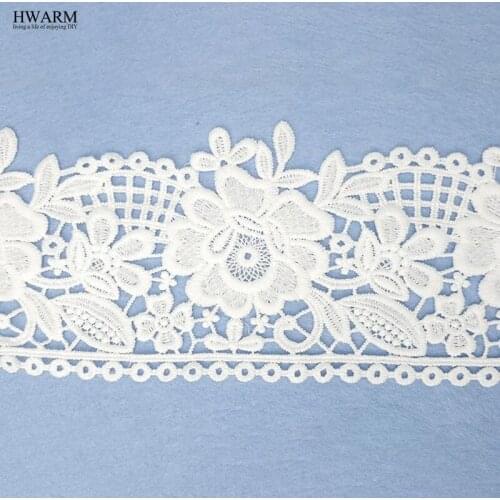 5yard african lace fabric ribbon wedding decoration curtain Water-Soluble Embroidered Curtain Lace with Milk Silk Quality laces