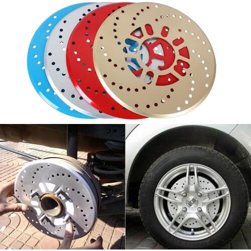 2pcs Aluminum Alloy Automotive Wheel Disc Brake Cover for Car Modification Brakes Sheet Auto Wheels Plate Rear Drum Brakes 26cm