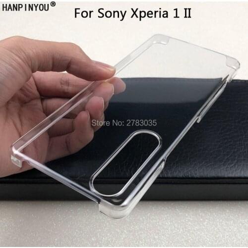 For Sony Xperia 1 II Xperia1II 6.5" Glossy Snap Phone Case Crystal Invisible Hard PC Cover Clear Protect Back Shell