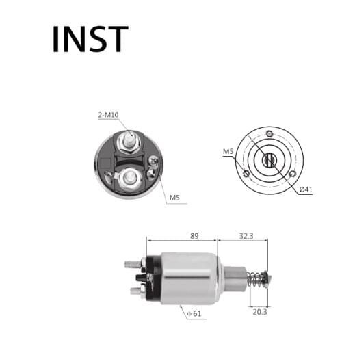 ELECTROMAGNETIC SWTICH SOLENOID FOR 24V 4KW 9.330.081.032 536 0331402037 0331402048 0331402067 9959806 9984108