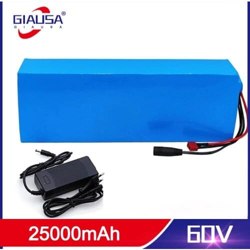 GIAUSA 60V ebike battery 60V 25Ah lithium ion battery electric bicycle battery 60V 1500W electric scooter battery
