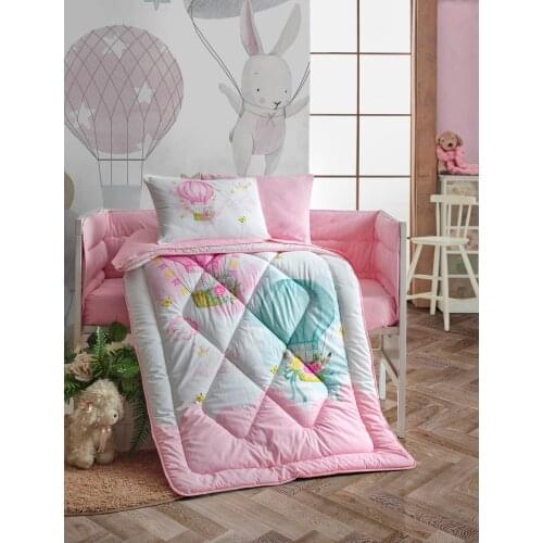 Cotton Box Baby Bedding Set, Baby Room Decor, Gifts, Quilt, Bed Sheets, Pillow Cases are manufactured in Turkey Princess