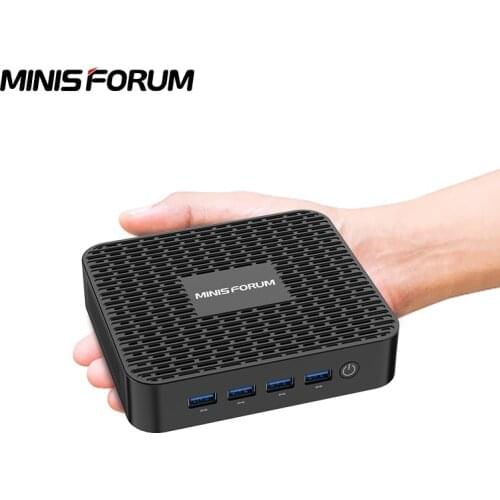 MINISFORUM Mini PC GK41 Intel Celeron Processor J4125 with 8GB RAM 128GB SSD Support 4K HD Dual HDMI Display, WiFi 6 Windows 10