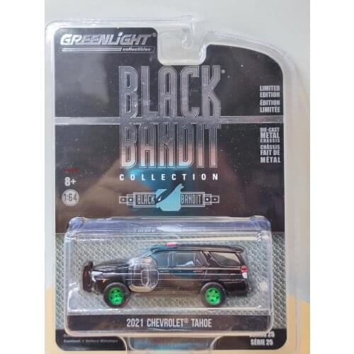1/64 GreenLight 2021 Chevrolet Tahoe police car green vertion Collection of die-cast alloy car models