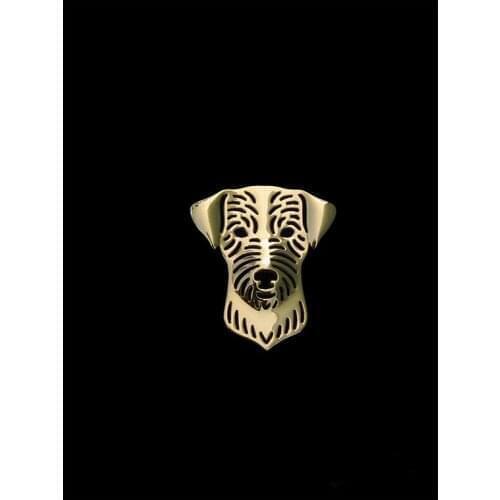 Trendy Wirehaired Jack Russell Terrier brooches and pins men brooches fashion jewelry hand of king