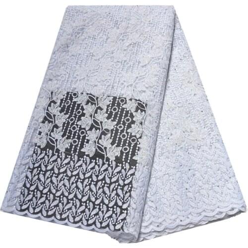 Latest 5 Yards 2020 African Fabric High Quality Lace With Stones