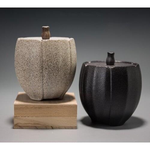 New Hot Ceramic Tea Caddy Mini Portable Travel Tea Storage Jar Tanks Sealed Tea Organizer Containers Kung Fu Tea Set Accessories