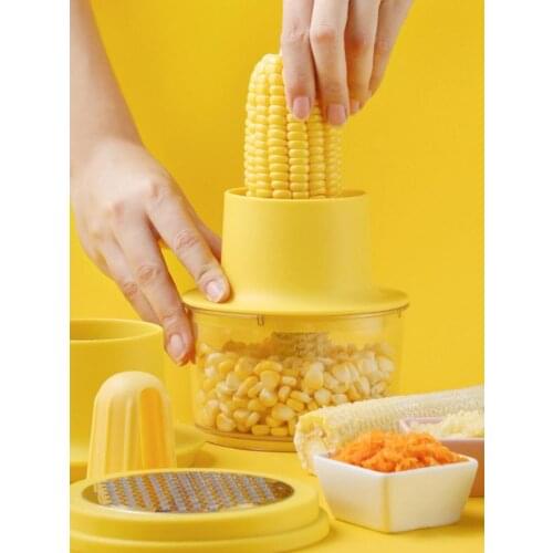 Useful 500ml Corn Stripper Manual Corn Cob Threshing Removing Stripping Tool Fruit Vegetable Cooking Tools Kitchen Cob Remover