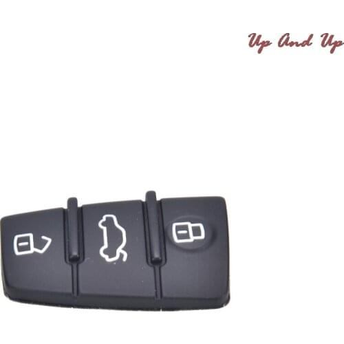 Remote Key FOB 3 Button Rubber Pad Replacement Fits Repair 1 Pcs for Audi A3 A4 A6 TT Q7 Plastic