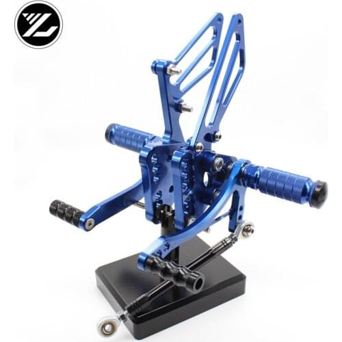 CNC Verstelbare Rearsets Achter Set Motorfiets Footrest Moto Pedaal pedal For Suzuki GSXR1000 GSXR 1000 K5 K6 2005 2006