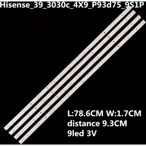 LED Backlight strip 9 lamp For Hisense 39'' TV LED39S30 LED39K20D Hisense_39_3030C_4X9 _P93d75-9S1P HE39R6ZSM74965804877 R6ZS