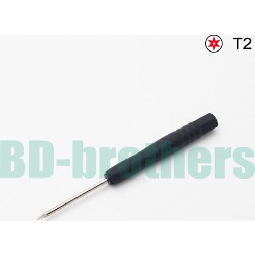 T2 Screwdriver Black 83mm Hex Torx Screw Drivers Open Tool for Hard Disk Circuit Board Phone Opening Repair 1000pcs/lot
