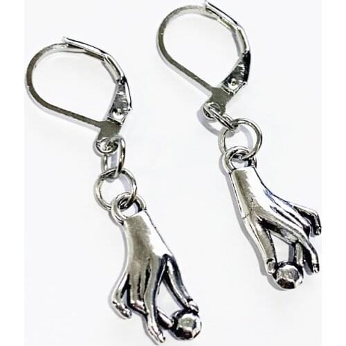 Victorian hand earrings edwardian gothic huggie witchcraft charm Magic jewelry fashion mystery grace delicacy women gift