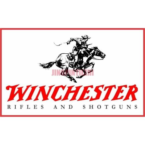 Personality Winchester Logo Gun Sticker Tool Box Helmet Vinyl Sticker Decal Car Window Body Decorative Stickers Accessories