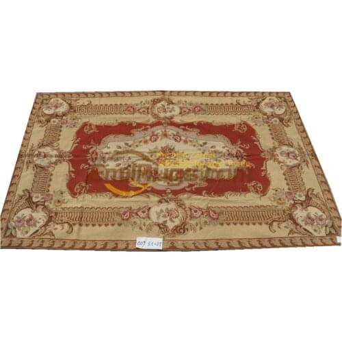 Vintage Hand-embroidered Needlepoint Carpet New Wool Woolen Needlepoint Christmas Woven New Listing Museum