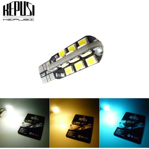 W5W T10 Car Led Bulbs 24 SMD Side Wedge Dome Light Reading Turn Signal Lamp 194 168 2835 White Warm White Ice blue 12V