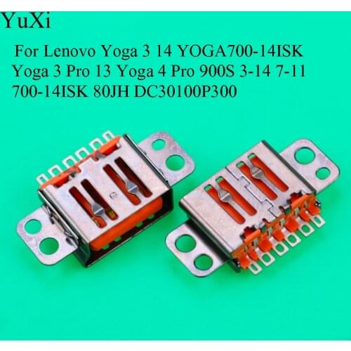 YuXi Brand New Laptop DC Jack Power Socket Charging Connector Port For Lenovo Yoga 3 14 YOGA700-14ISK 700-14ISK 80JH DC30100P300