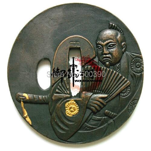 ALLOY GUARD SAMURAI TSUBA JAPANESE FOR KATANA SWORD WAKIZASHI TANTO @2406