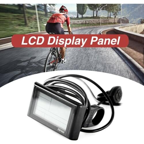 E-bike sw900 LCD Display Panel with Speed Distance Time Battery Display for 24V 36V 48V Electric Bicycle Electric Bike Display