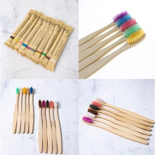 Unisex Clean The Mouth Bamboo Toothbrush Portable AdultSoft And Comfortable Protect Gum Health Travel Home Wooden Tooth Brushes