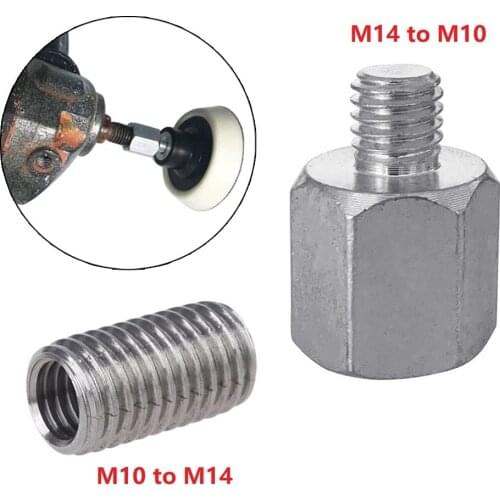1Pc M10 M14 Adapter Stainless Screw Angle Grinder Polisher Thread Drill Bit Interface Converter Connector Power Tool Accessories