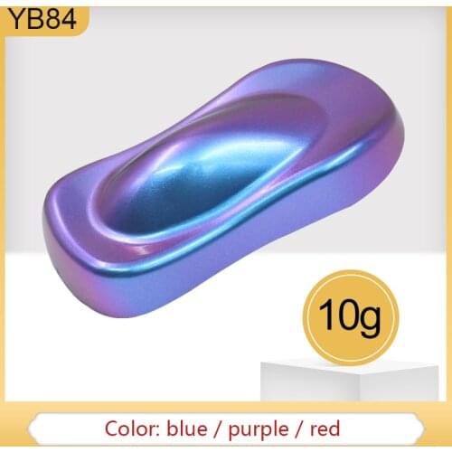 10g Chameleon Pigments Acrylic Paint Powder Coating YB84 Chameleon Dye for Cars Arts Crafts Nails De