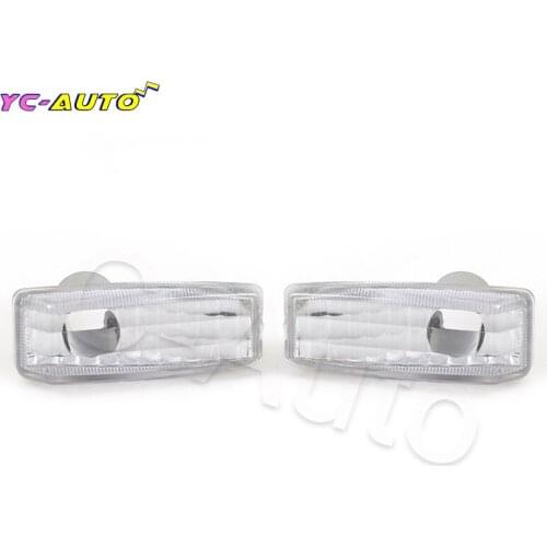 2PCS/set Car Side Turn Signals Indicator Repeater Lamp For Mercedes Benz W124 R129 W140 W202 W201 Lens Marker Light Cover