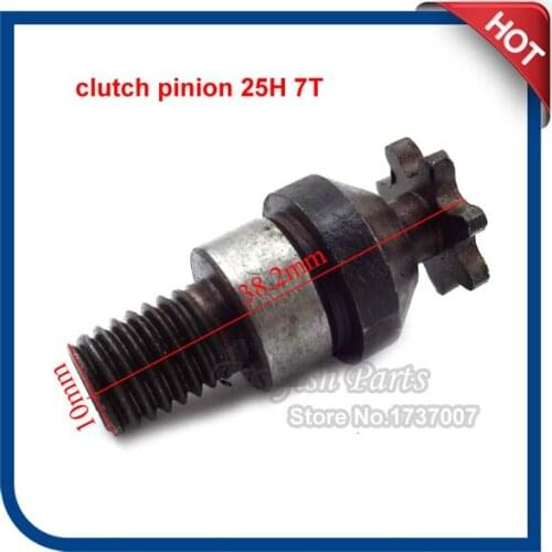 25H 7T Clutch Pinion Front Sprocket Pinion of Clutch Drum Gear Box For 47cc 49cc Minimoto Pit Dit Bike ATV Quad