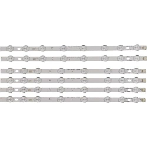 374mm 8 LED Backlight Lamp strip For Hitachi 42" TV Innotek 42FHD-L NDV REV0.2 42HXT12U VES420UNDL-N01 42HXT12U LED42F7275