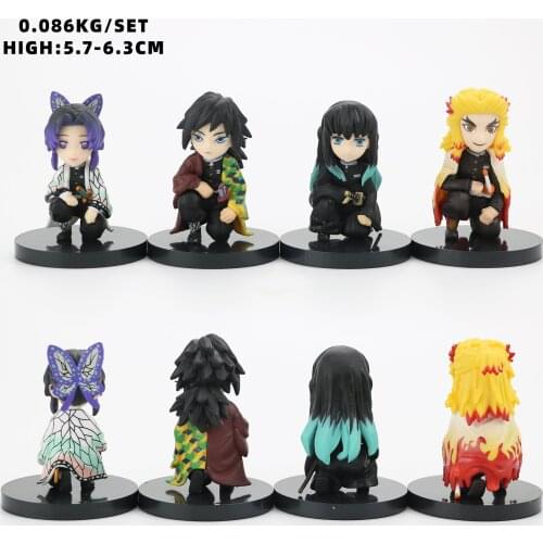 4 types Demon Slayer Tsuyuri Kanawo Tomioka Giyuu Kochou Shinobu Rengoku Kyoujurou Doll Model toys Gift