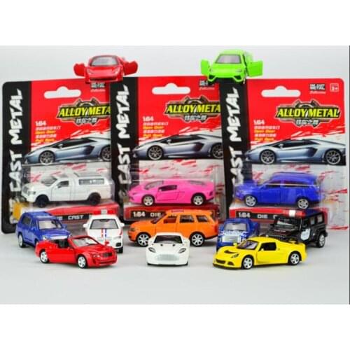 6pcs/lot Mini 8cm Diecast 1:64 Alloy Metal Car with back to the future Kids Toys Brinquedos A179