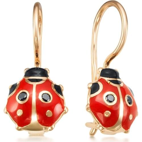 Женские золотые серьги Алькор China At AliExpress