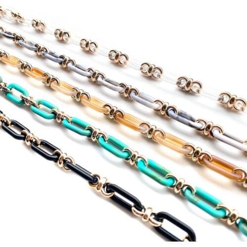 Fashion Glasses Chain Anti-lost Mask Lanyard Women Anti Slip Reading Eyewears Clip Mask Holder Neck Strap Sunglasses Accessories