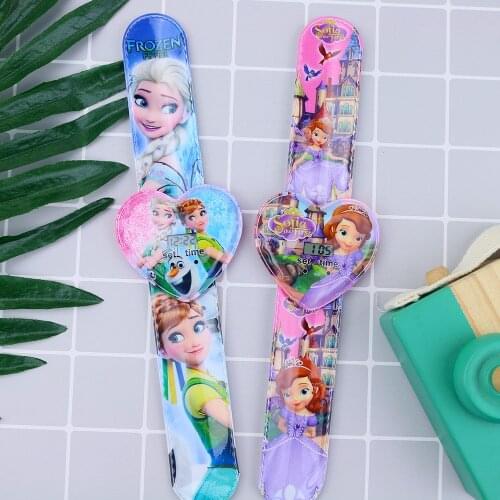 New Cute Cartoon Papa Frozen Children Watches Girls Princess Elsa Dinosaur Electronic Kids Watches Boys Clock papa WristWatch