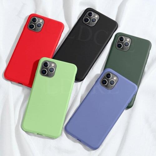 For iphone 12 Pro Max Case Liquid Silicone Candy Color Case For iphone SE 2020 11 pro XR XS Max Case Cover For iphone 6 7 8 Plus