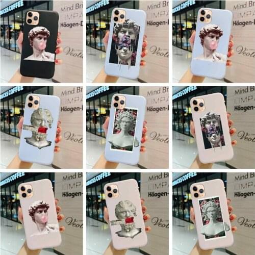 Suitable for OPPO A53 2020 5g 4g A53S A73 A9 A7X A93 A52 A92 Case Cover Humanity Men Girl Personality Matte Funny Star