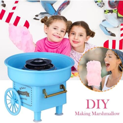 1pc Electric DIY Sweet Mini Cotton Candy Machine Cotton Sugar Floss machine girl boy gift childrens day US plug Machine 911