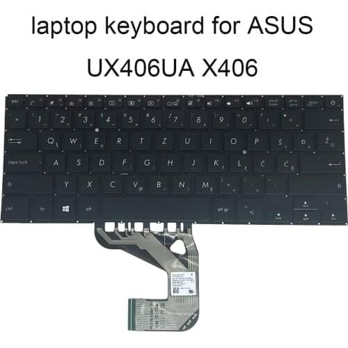 Backlight keyboard X406 Replacement keyboards for ASUS UX406 UA WB Bosnian Slovenian Croatian Serbian black 0KNB0 2618WB00 sale