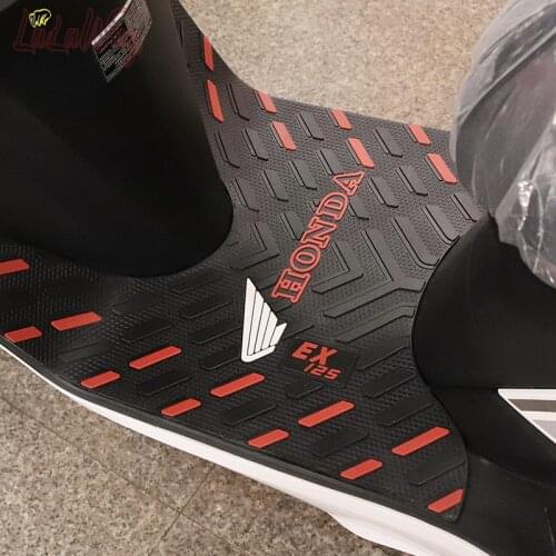 Scooter Motorcycle Mats pedal,For EX125 Honda SDH125T-36,Rubber Foot Skid Pad Floor Mat Carpet