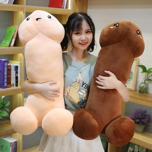 New 90cm Funny Sexy Penis Plush Toys Creative Stuffed Soft Sleeping Pillow for Lovers Girlfriend Lovely Birthday Gift Dolls