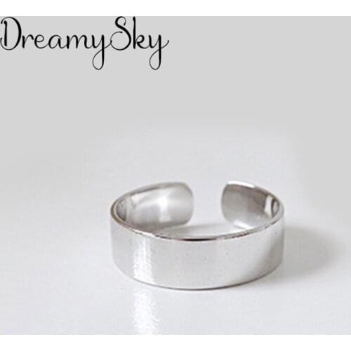 New Arrivals Vintage Smooth Rings For Women Large Adjustable Size Finger Ring Fashion Charm Jewelry Valentines Day Gift