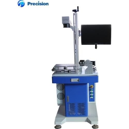 Raycus source fiber laser marking machine 50W with rotary tool
