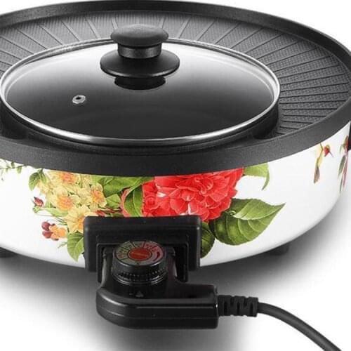 Adjustable Power Cord with Automatic Regulator for Electric Baking Pan Electric Heating Pot Pin Plug US/UK/SA/EU/CN Plug