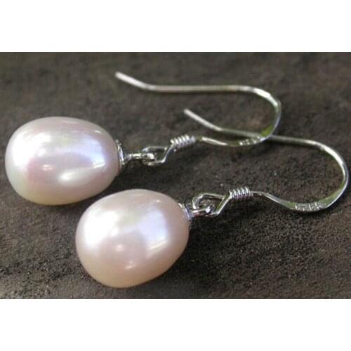 6-7MM WHITE RICE SOUTH SEA PEARL EARRING 925 SILVER