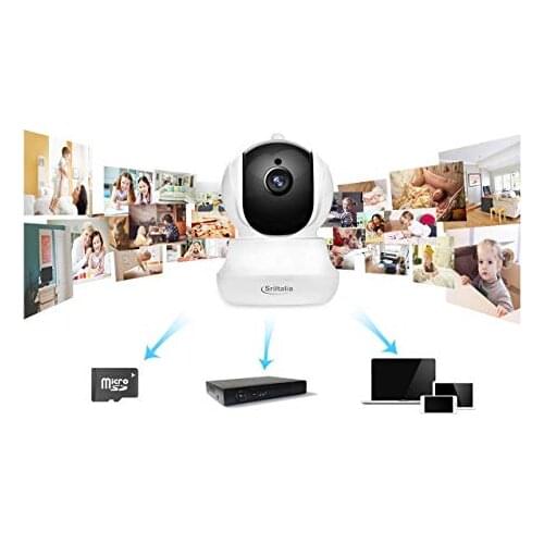 SP020 motorized camera wifi 3 megapixel autotraking supports microSd card up to 128gb App SriHome