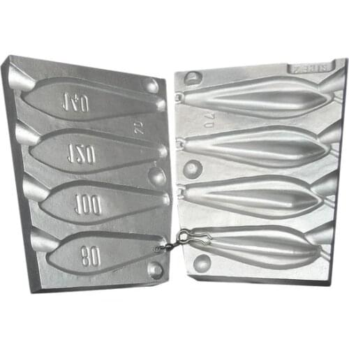 Stampo Piombo Pesca Trilobe gr.80-100-120-140