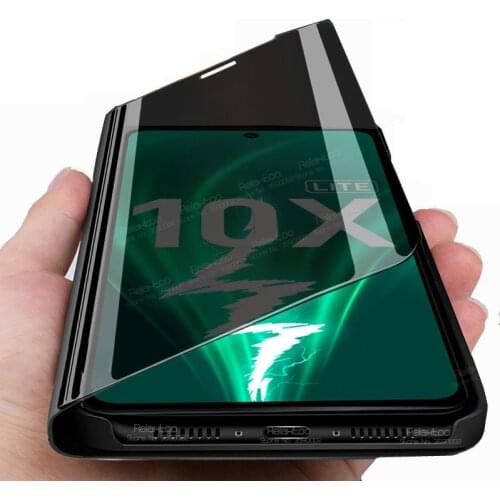 On Honor 10x Lite Case Smart Mirror Flip Case For huawei Honor 10x Light 10 X Honor10x 10XLite Stand Magnetic Phone Cover Coque