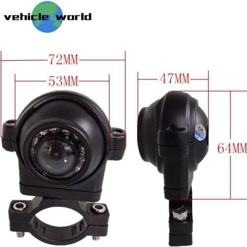 Front view side mounted waterproof car camera AHD1080P HD pixel 12V wide voltage Excavator / crane / agricultural locomotive