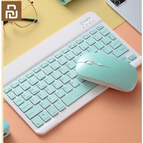 Xaiomi Youpin Bluetooth Wireless Keyboard Mouse Bluetooth Teclado Wireless Keyboard For IPad Android IOS Windows Touchpad