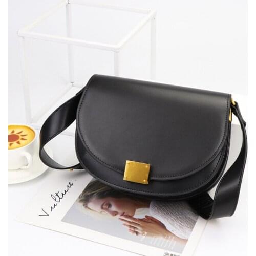 Soft Cowhide Leather Retro Women Crossbody Bag High Quality Elegant Lady Shoulder Messenger Bags Date Bag Versatile 2020